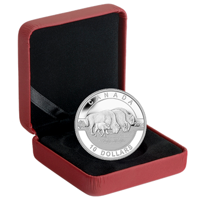 2014 O'Canada 1/2oz Silver Proof - BISON - Click Image to Close